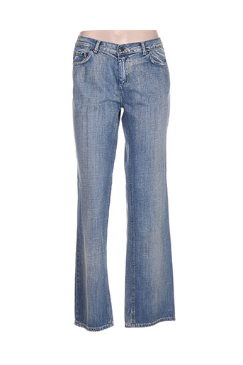 entracte jeans femme de couleur bleu