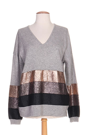 odemai pulls femme de couleur gris