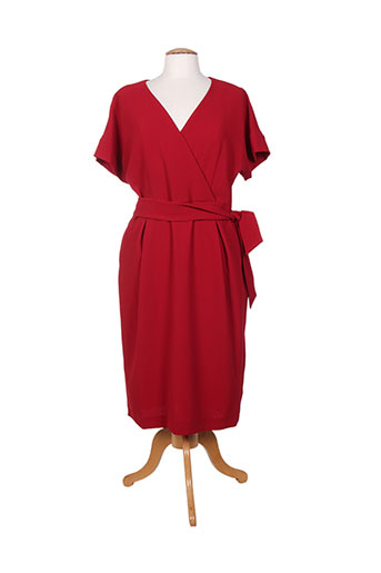 hug an' co robes femme de couleur rouge