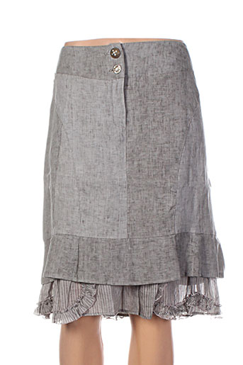 coco menthe jupes femme de couleur gris