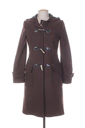 chevignon manteaux femme de couleur marron