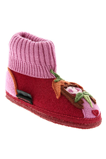 giesswein chaussures fille de couleur rouge