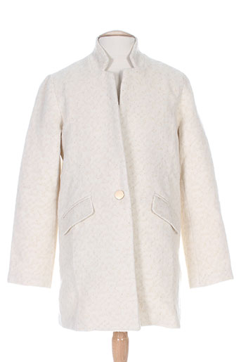 suncoo manteaux femme de couleur blanc