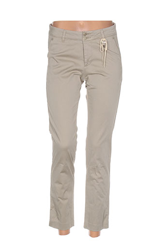 rivieres de lune pantalons femme de couleur beige