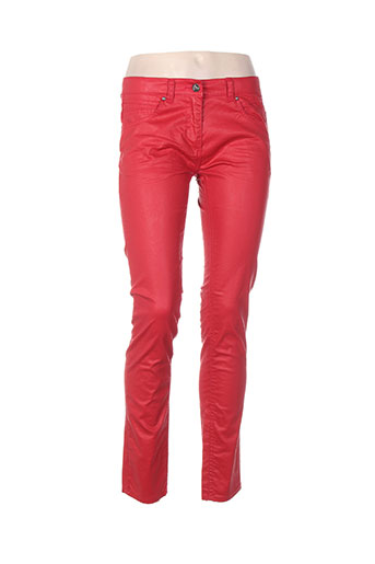 beckaro jeans fille de couleur rouge