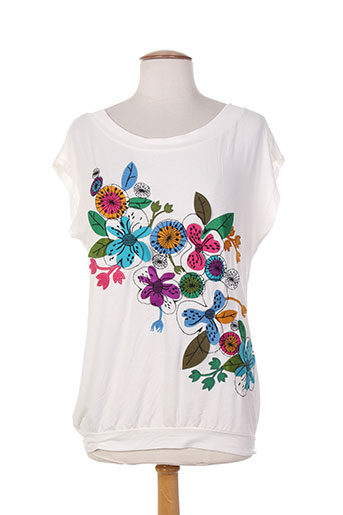 mamatayoe t-shirts femme de couleur blanc