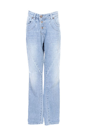 please jeans fille de couleur bleu