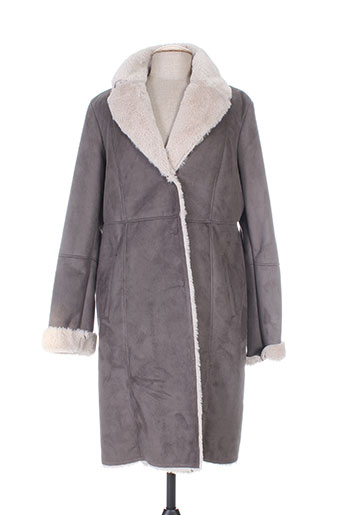 white label manteaux femme de couleur gris