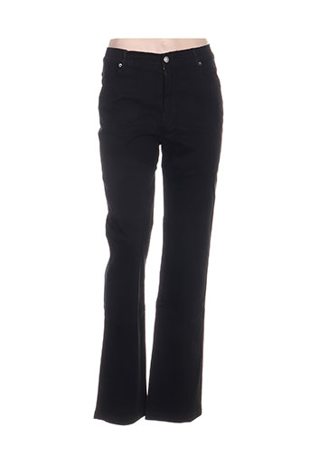 marble pantalons femme de couleur noir