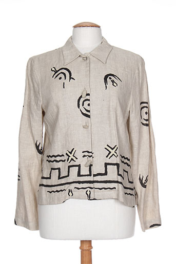 coco menthe chemises femme de couleur beige