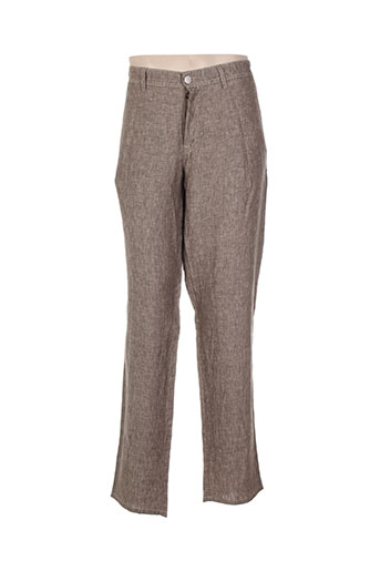 trussardi jeans pantalons homme de couleur marron