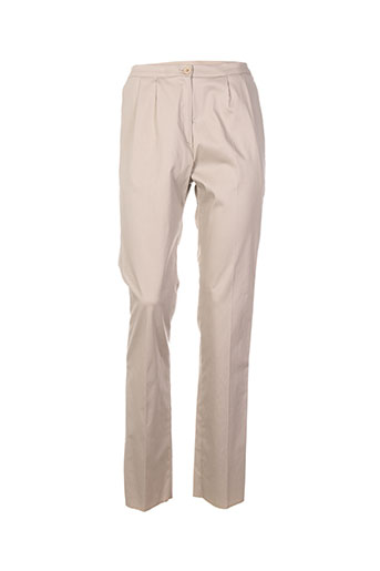 griffon pantalons femme de couleur beige