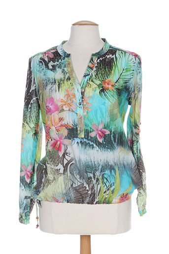 my way chemises femme de couleur vert