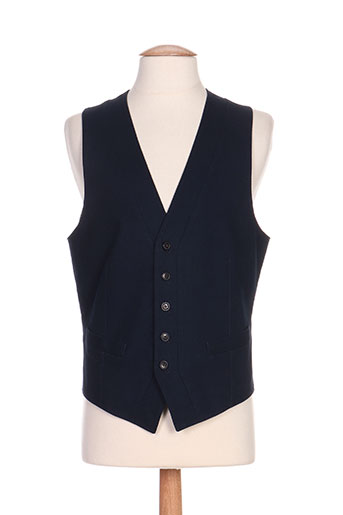 hugo boss gilets homme de couleur bleu