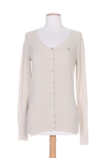 guess gilets femme de couleur beige