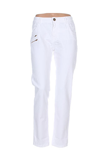 chipie pantalons femme de couleur blanc