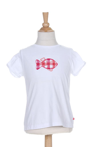 week end a la mer t-shirts / tops fille de couleur blanc