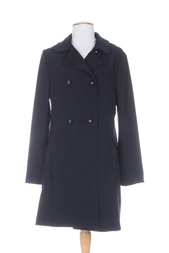 3322 manteaux femme de couleur bleu