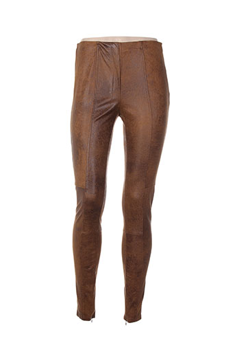 vila pantalons femme de couleur marron