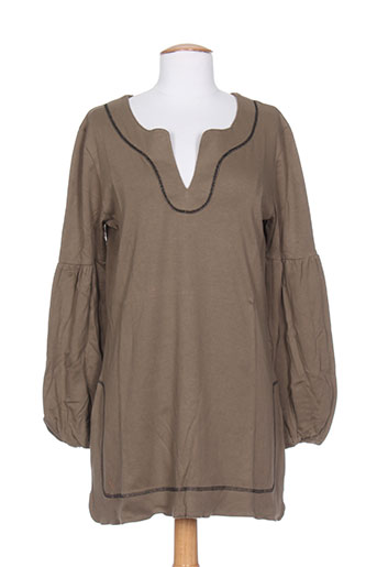 ideo tuniques femme de couleur marron