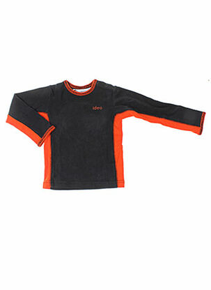 T-shirt manches longues orange IDEO pour enfant