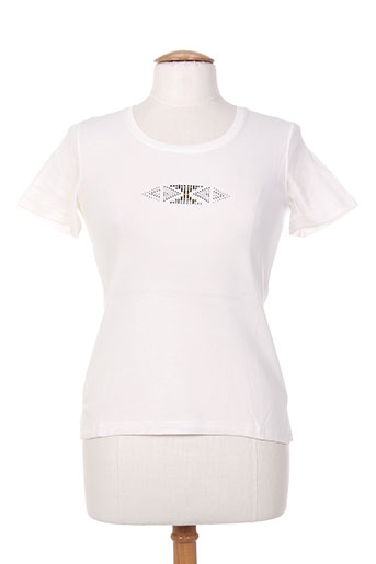 jean gabriel t-shirts femme de couleur blanc