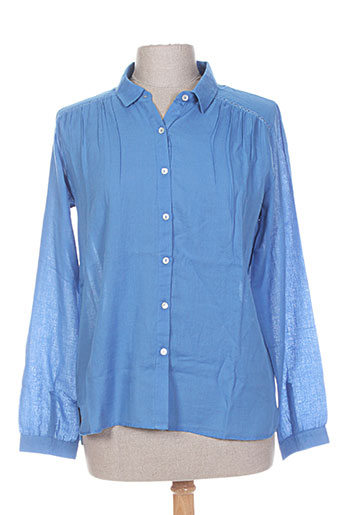 mkt studio chemises femme de couleur bleu