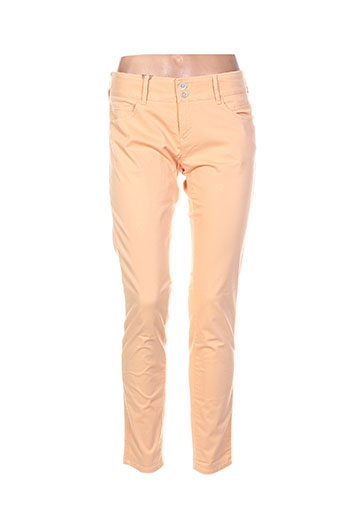 couturist pantalons femme de couleur orange