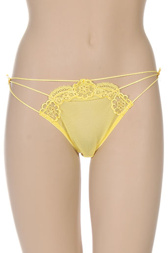 christies lingerie femme de couleur jaune