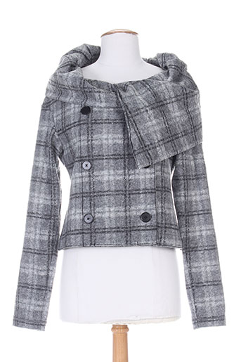 high vestes femme de couleur gris