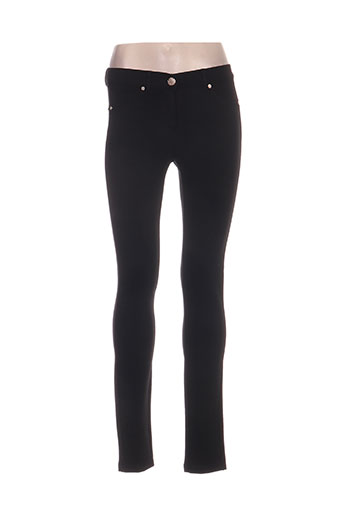 lcdn pantalons femme de couleur noir