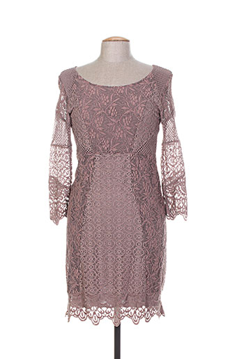 cream robes femme de couleur marron