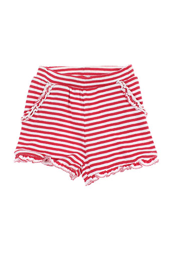 week end a la mer shorts / bermudas enfant de couleur rouge