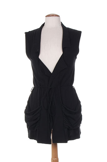 zinzo gilets femme de couleur noir