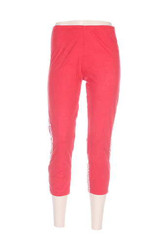 maloka pantacourts femme de couleur rouge