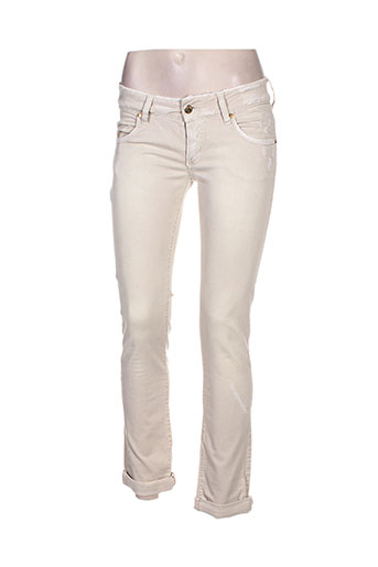met jeans femme de couleur beige