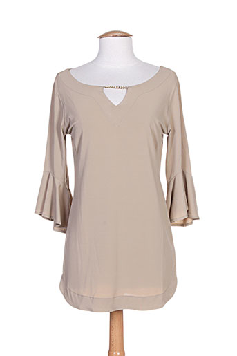 ninati tuniques femme de couleur beige