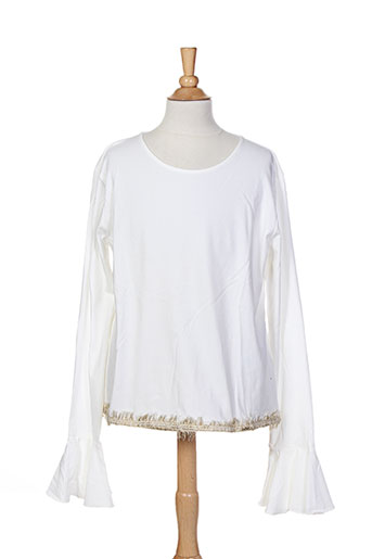 liu jo t-shirts fille de couleur beige
