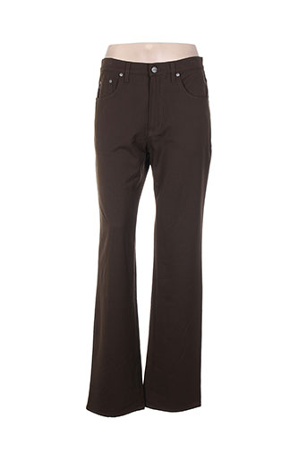 trussardi jeans pantalons femme de couleur marron