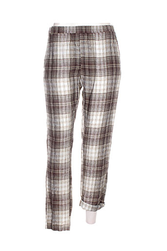 think chic pantalons femme de couleur marron