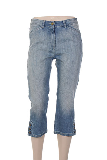lucchini pantacourts femme de couleur bleu