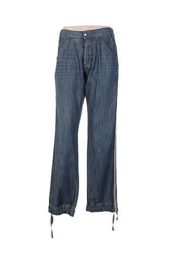 trussardi jeans pantacourts femme de couleur bleu