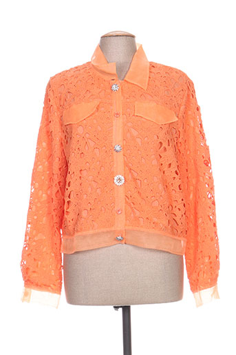 leslie vestes femme de couleur orange