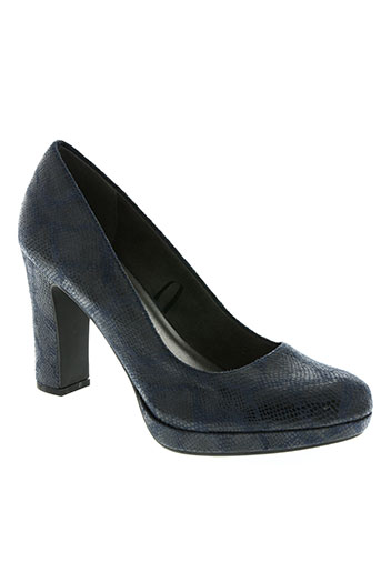 tamaris chaussures femme de couleur bleu
