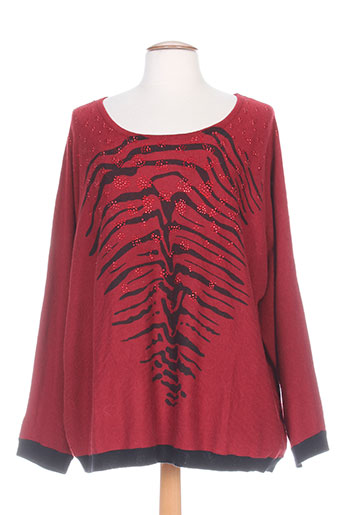 diane laury pulls femme de couleur rouge