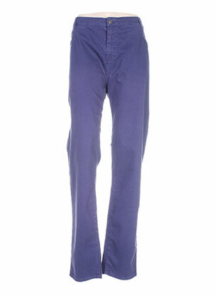 Pantalon casual bleu JEAN GABRIEL pour femme