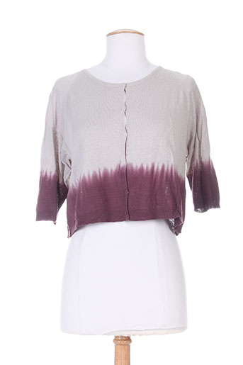 bel air gilets femme de couleur gris