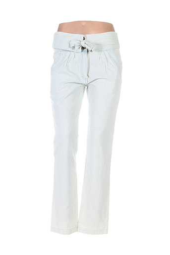 shyde pantalons femme de couleur bleu