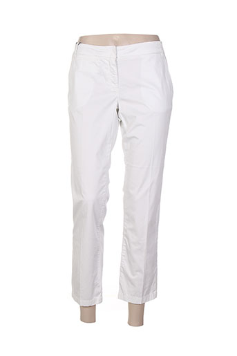 marella pantalons femme de couleur blanc