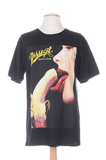 dissizit t-shirts homme de couleur noir